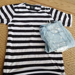 Black and white shirt